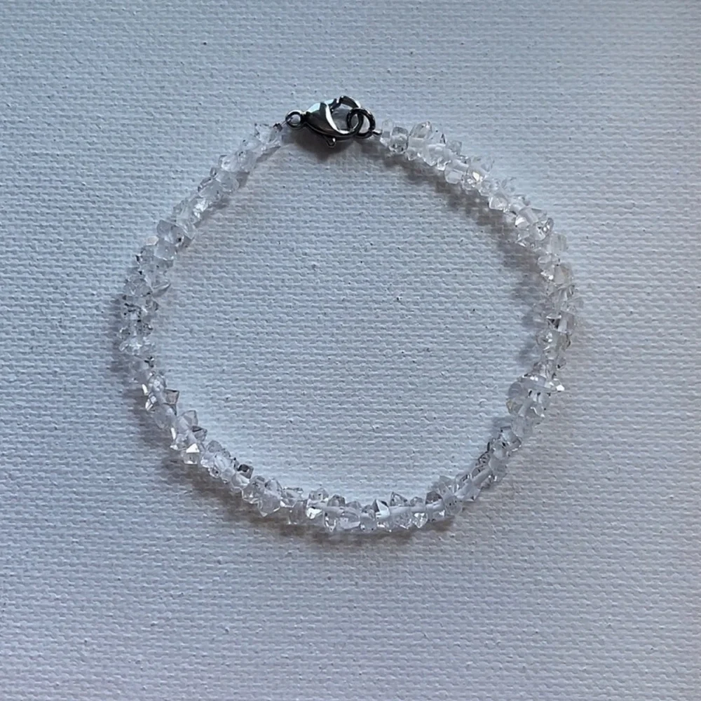 Genuine Herkimer Diamond Quartz Bracelet!